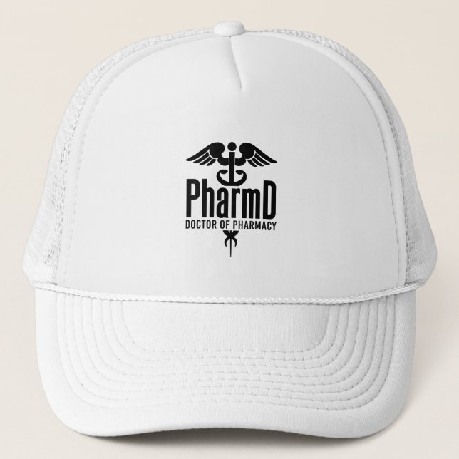 Gorra De Camionero Médica de Farmacia de PharmD (Anverso)