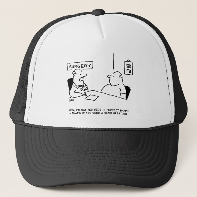 Gorra De Camionero Médica y Personalizado de Sumo por Obesidad al Exc (Anverso)
