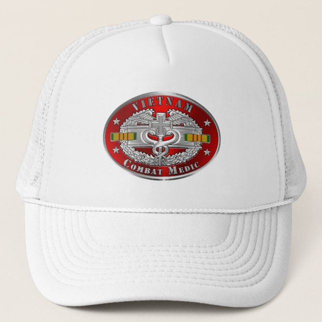 Gorra De Camionero Médico de Combate de Vietnam (Anverso)