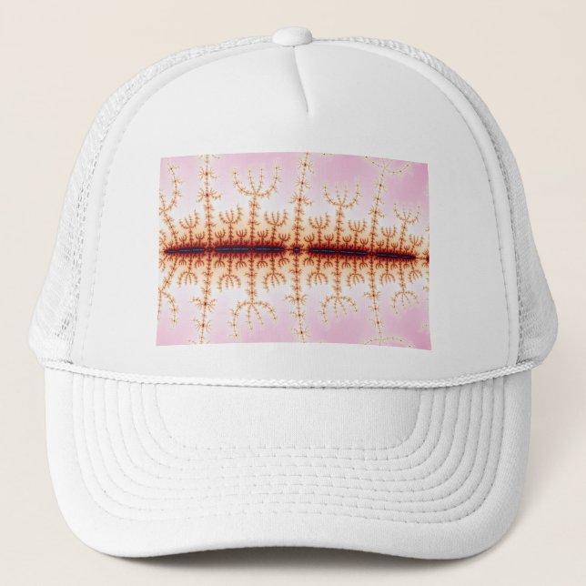 Gorra De Camionero Medida sísmica - Arte fractal (Anverso)