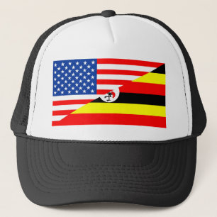 Gorra De Camionero medio país de los E.E.U.U. de la bandera de