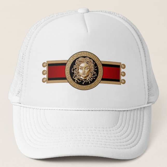 Gorra De Camionero Medusa Medalion Gold (Anverso)
