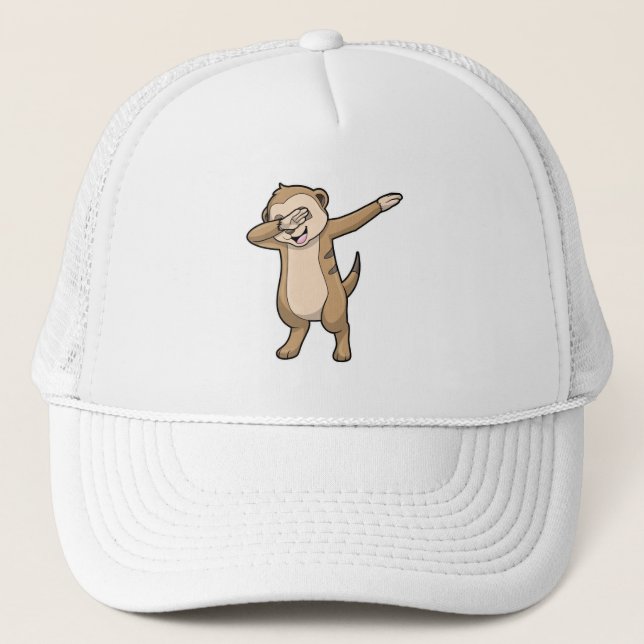 Gorra De Camionero Meerkat con baile de hip hop (Anverso)
