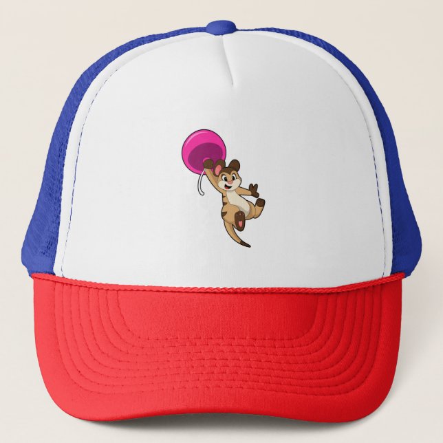 Gorra De Camionero Meerkat con globo (Anverso)