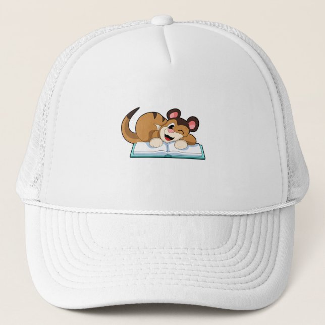 Gorra De Camionero Meerkat con libro (Anverso)