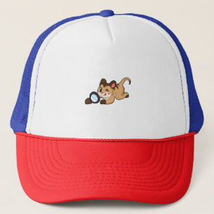 Gorra De Camionero Meerkat con vidrio de aumento