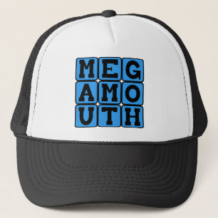 Gorra De Camionero Megamouth, tiburón de aguas profundas