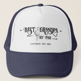 Gorra De Camionero Mejor Abuelo por PAR Retro Font