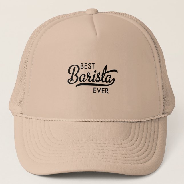 Gorra De Camionero Mejor Barista de la historia (Anverso)