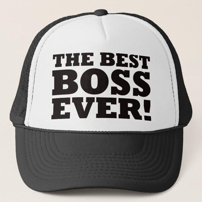 Gorra De Camionero Mejor Boss nunca (Anverso)