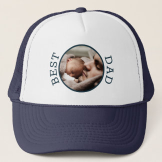 Gorra De Camionero Mejor Círculo de Papá Foto Personalizada Regalo pa