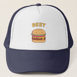 Gorra De Camionero Mejor Coincidencia de Burger Cute Mejor Amigo
