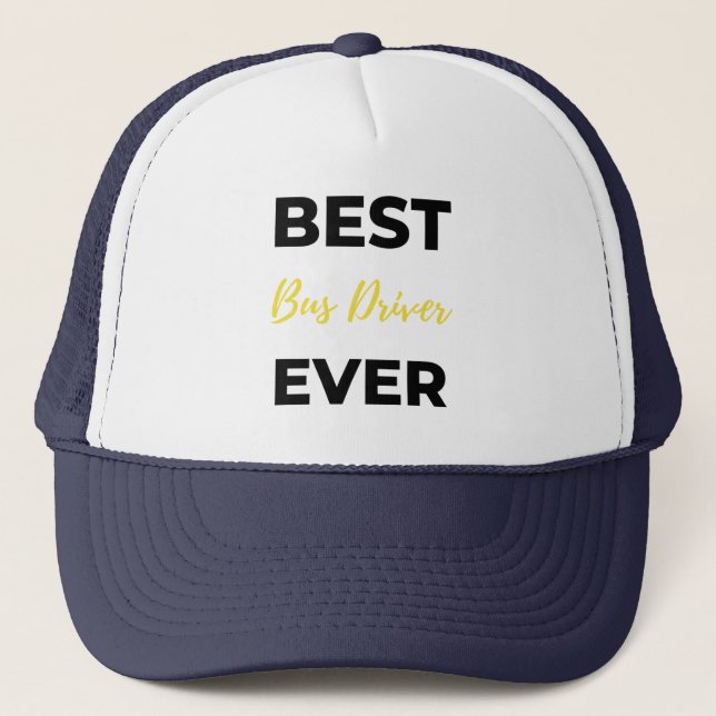 Gorra De Camionero Mejor Conductor de Autobús de Ever Bl (Anverso)