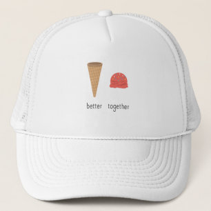 Gorra De Camionero Mejor Cono De Helado Con Helado De Algodón