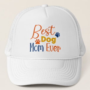 Gorra De Camionero Mejor diseño de tipografía colorida para mamá perr
