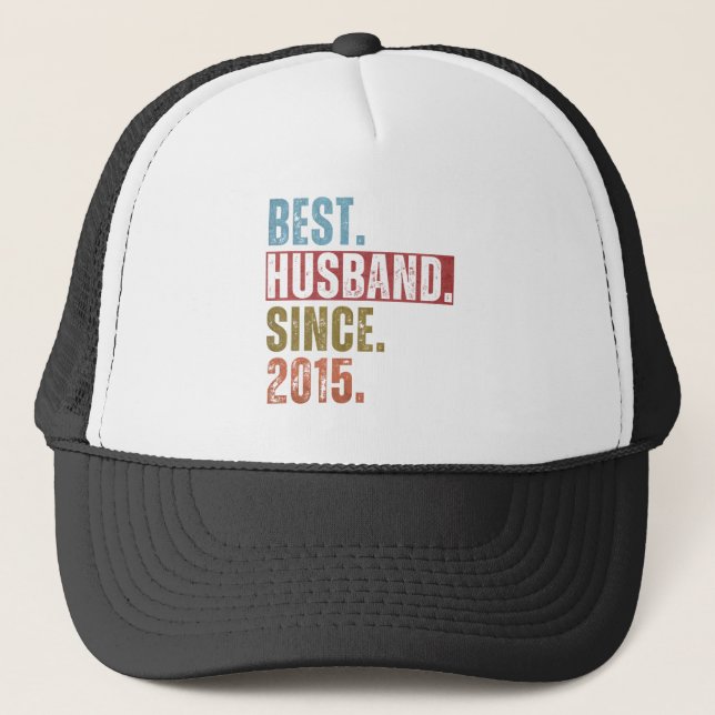 GORRA DE CAMIONERO MEJOR ESPOSO DESDE 2015 (Anverso)