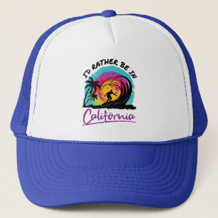 Gorra De Camionero Mejor Estar En California Recuerdo de Viaje