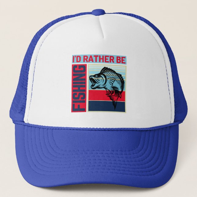 Gorra De Camionero mejor estaría pescando (Anverso)