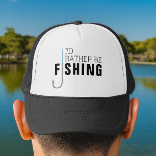 Gorra De Camionero Mejor Estaría Pescando Anzuelo
