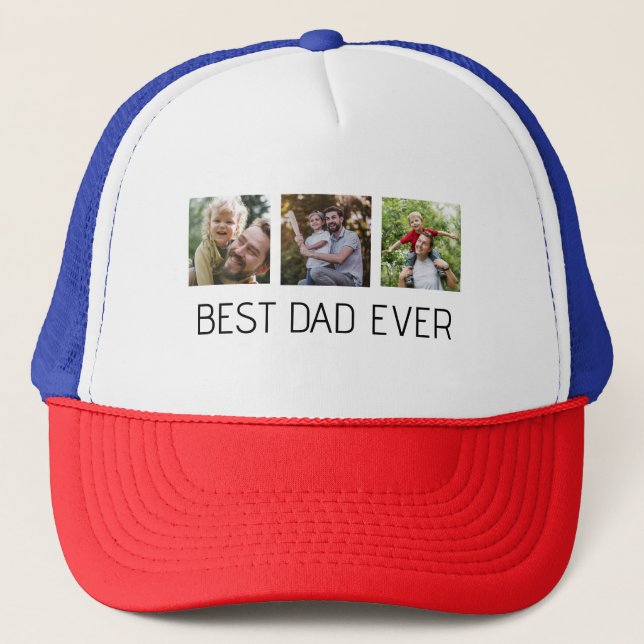 Gorra De Camionero Mejor foto de papá (Anverso)