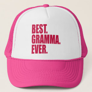 Gorra De Camionero Mejor. Gramma. Nunca.(Rosa)