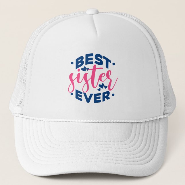 Gorra De Camionero Mejor Hermana de la Historia (Anverso)