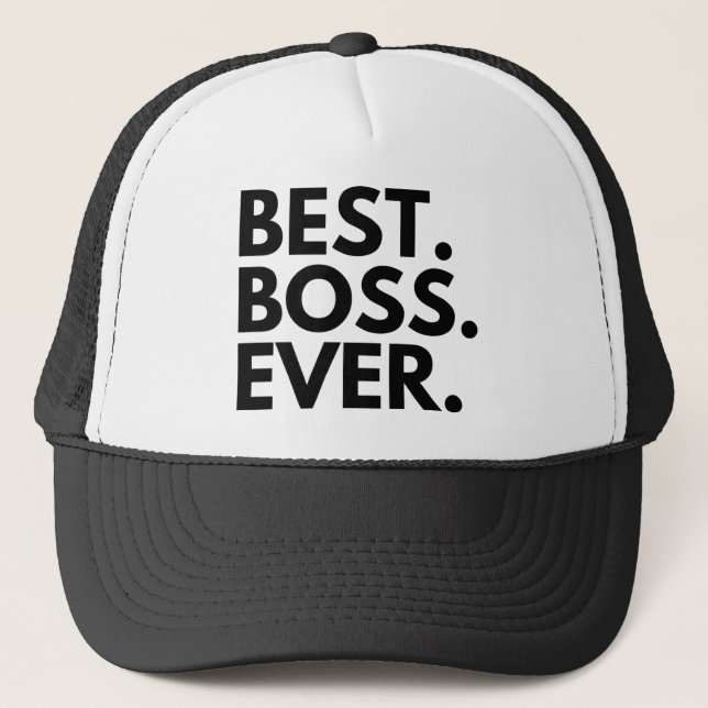 GORRA DE CAMIONERO MEJOR JEFE DE LA HISTORIA (Anverso)