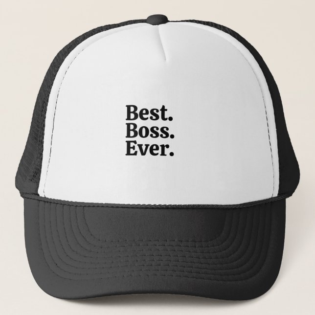 Gorra De Camionero Mejor Jefe de la Historia (Anverso)
