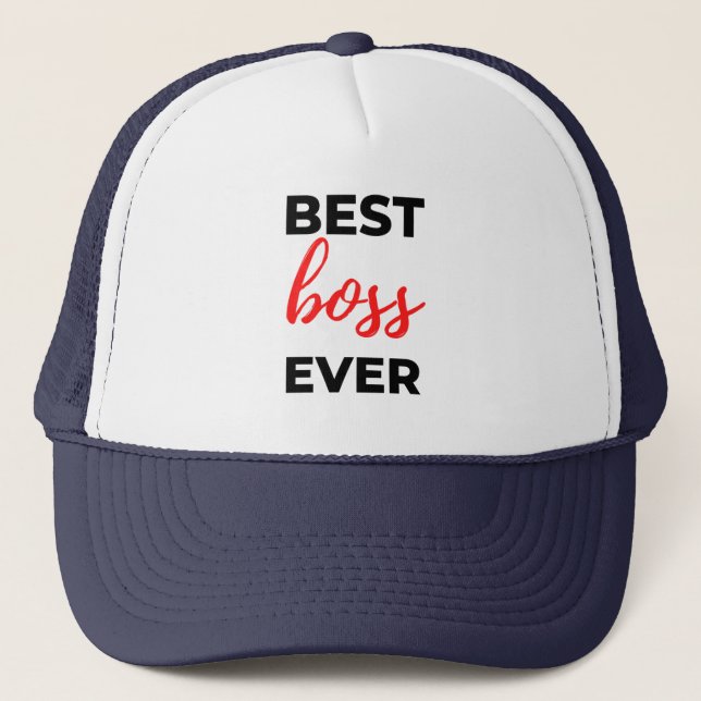 Gorra De Camionero Mejor Jefe de la Historia 2 (Anverso)
