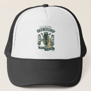 Gorra De Camionero Mejor logotipo de Barbershop Vintage