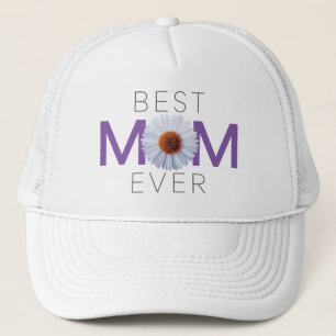Gorra De Camionero Mejor Mamá Con Imagen De Daisy (Purple V1)