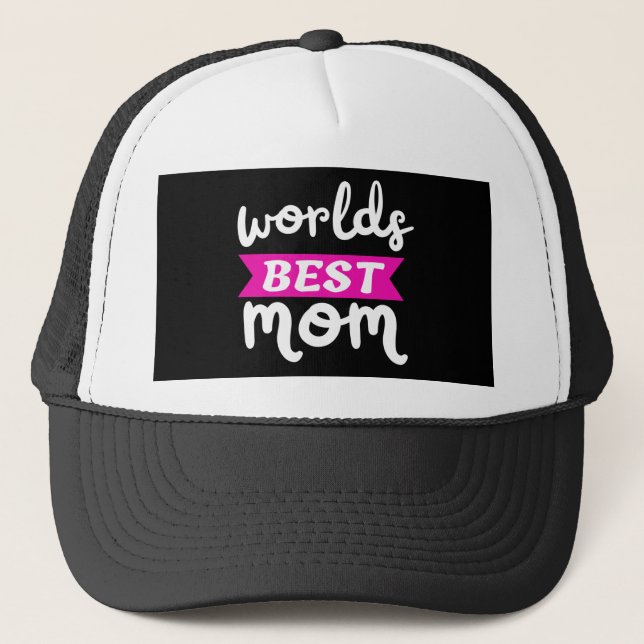 Gorra De Camionero mejor mamá del mundo (Anverso)