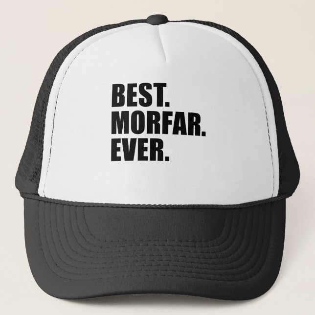 Gorra De Camionero Mejor. Morfar. Nunca. (Anverso)