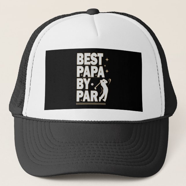 Gorra De Camionero MEJOR PAPA DE PAR FATHERS DAY GOLF Design (Anverso)