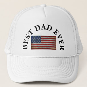 GORRA DE CAMIONERO MEJOR PAPÁ DEL MUNDO BANDERA DE EE. UU. PERSONALIZ