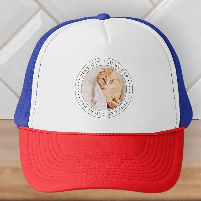 Gorra De Camionero Mejor Papá Gato Por Par Classic Simple Photo (Subido por el creador)