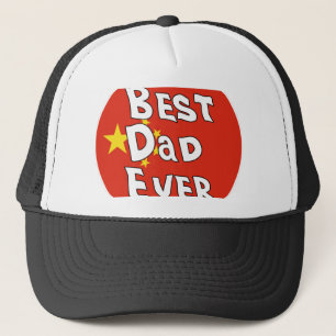 Gorra De Camionero Mejor papá jamás Bandera de China