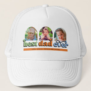 Gorra De Camionero Mejor Papa jamás retro texto 3 fotos