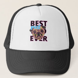 Gorra De Camionero Mejor Papá Pug