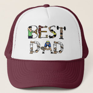 Gorra De Camionero Mejor texto de diversión para deportes de papá
