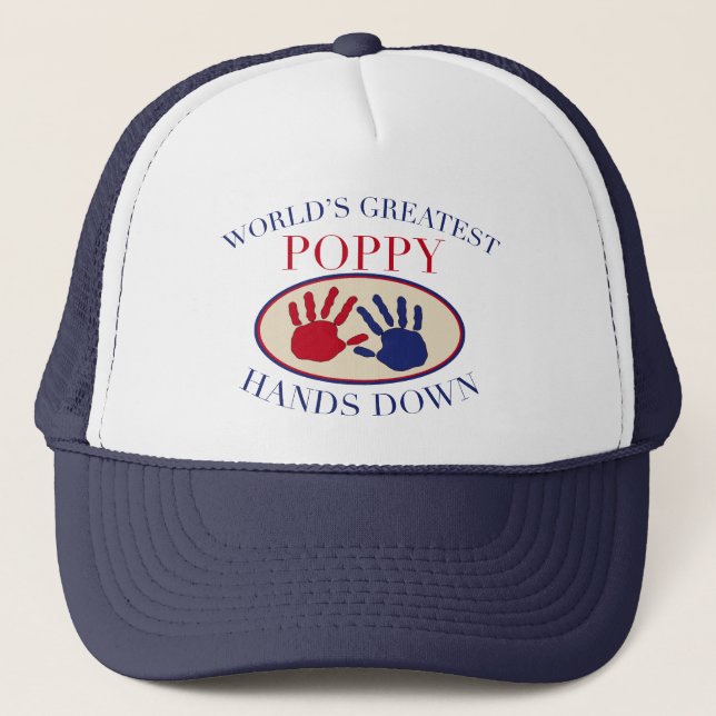 Gorra De Camionero Mejores Manos de Amapola Sin Discusión (Anverso)