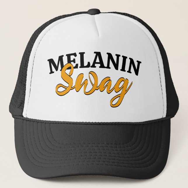 Gorra De Camionero MELANIN Awesome SWAG (Anverso)