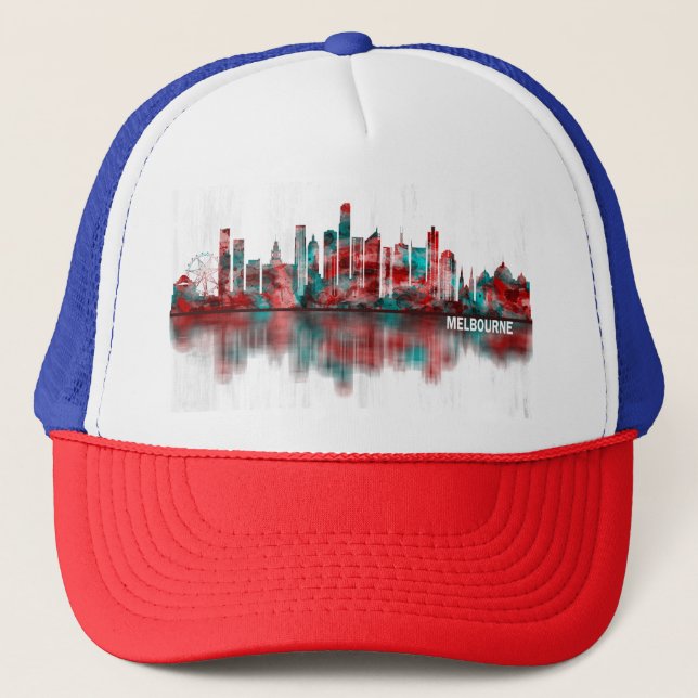 Gorra De Camionero Melbourne Australia Skyline (Anverso)