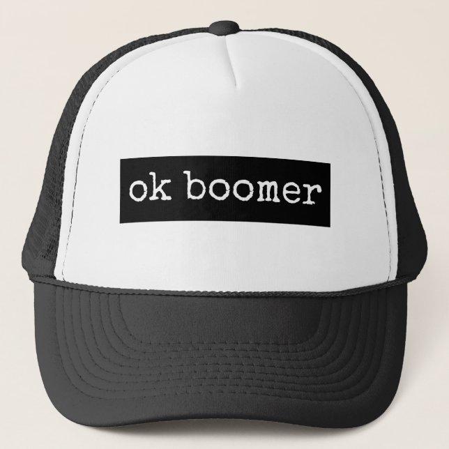 Gorra De Camionero Meme de boomer de Ok (Anverso)