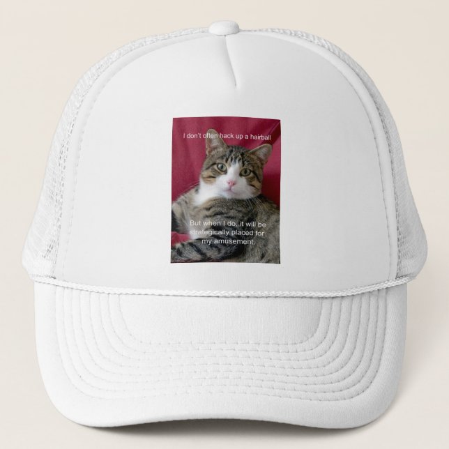 Gorra De Camionero Meme de gato (Anverso)