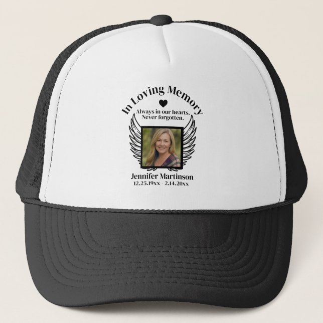 Gorra De Camionero Memorial | Agregar Foto (Anverso)