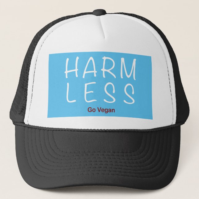Gorra De Camionero Menos daño - Ir Vegan (versión ligera) (Anverso)