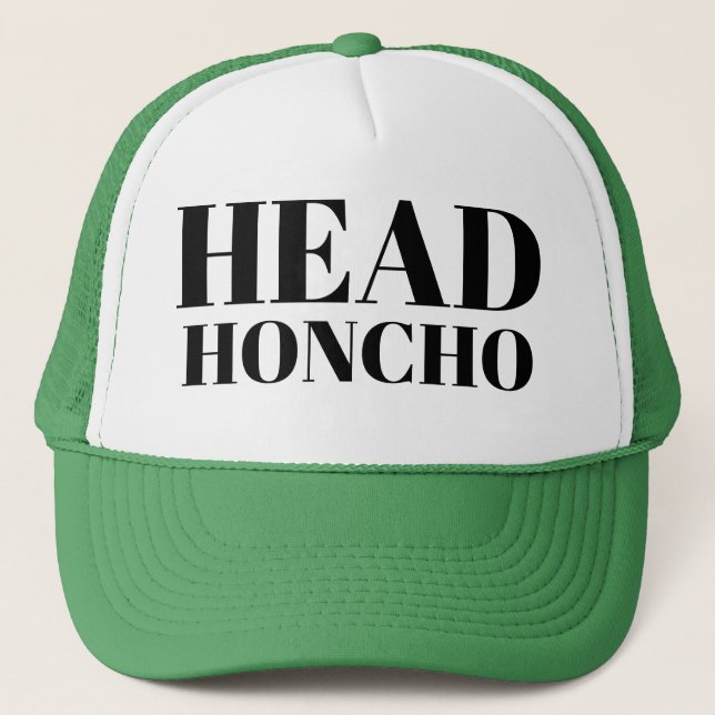 Gorra De Camionero Mens Fashion Funny Novedad Béisbol HEAD HONCHO (Anverso)