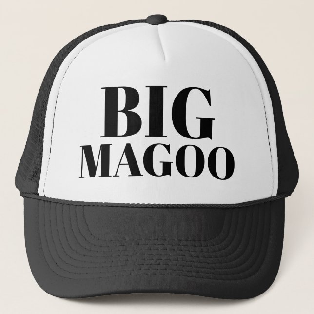 Gorra De Camionero Mens Fashion Funny Novedad BIG MAGOO Béisbol (Anverso)
