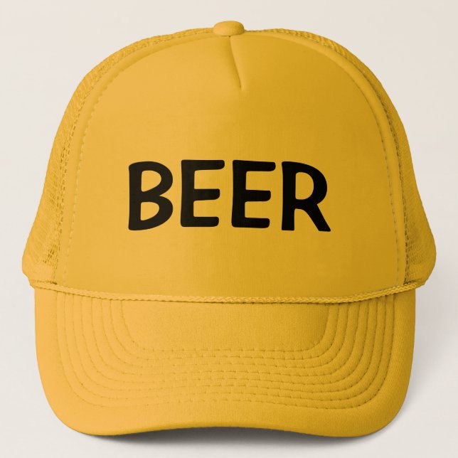 Gorra De Camionero Mens Fashion Novedad de béisbol BEER (Anverso)